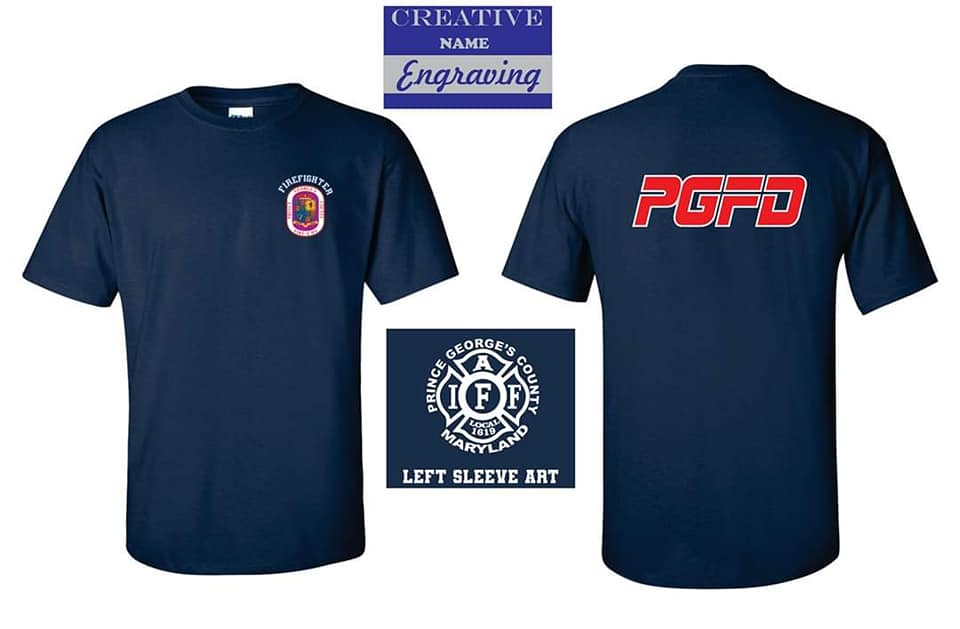 Moisture Wicking Navy PGFD Uniform T-shirt