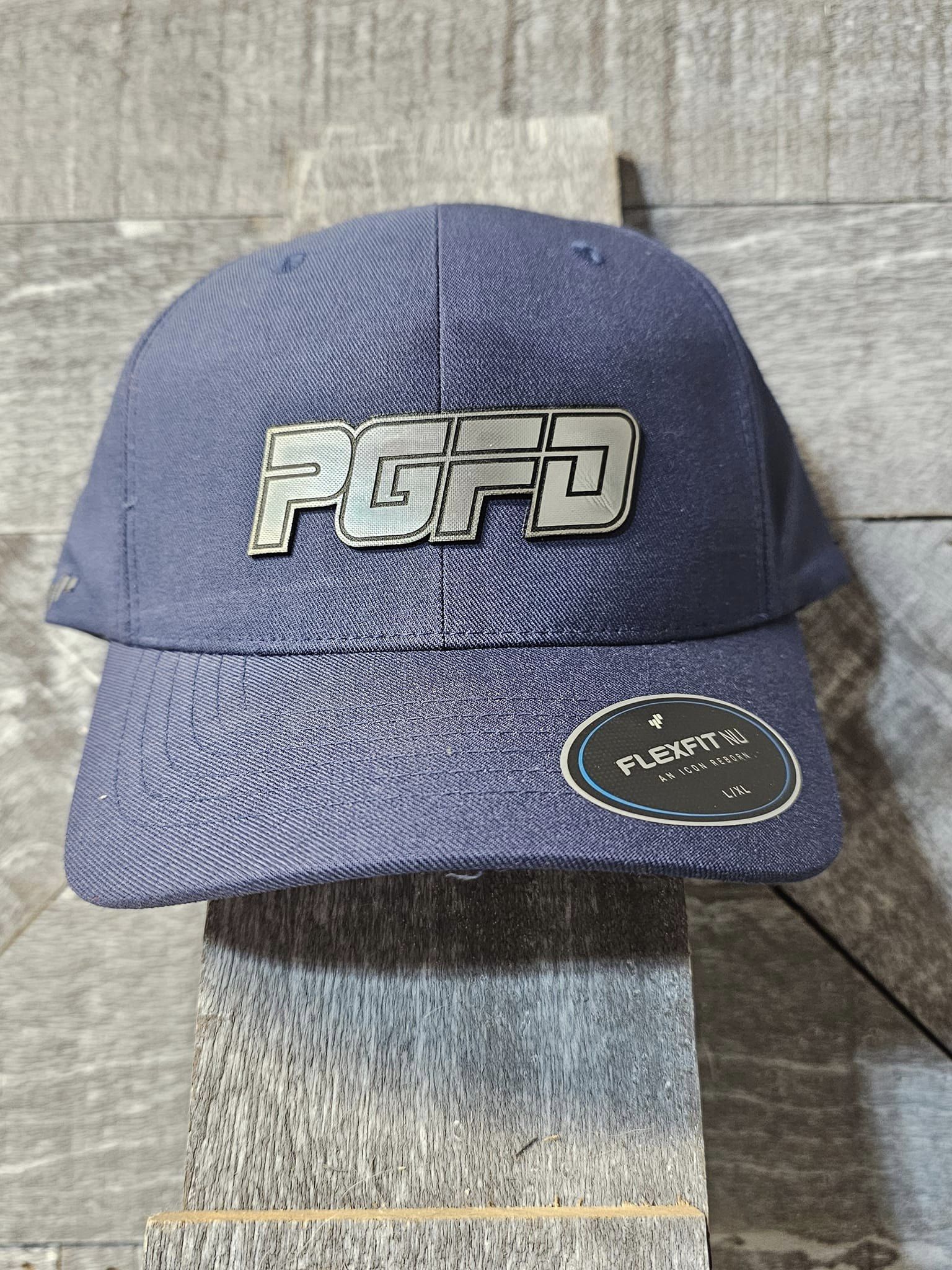 FlexFit Hat W/ Brushed Silver PGFD Patch
