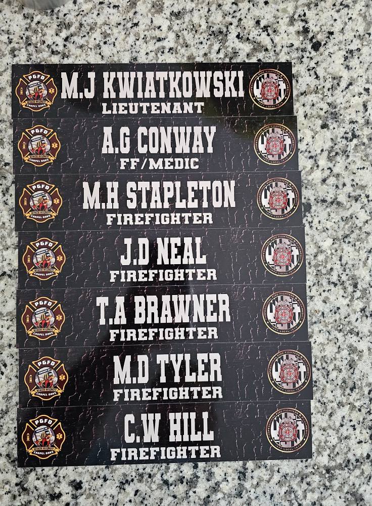 2" X 10" Full Color Locker Name plate
