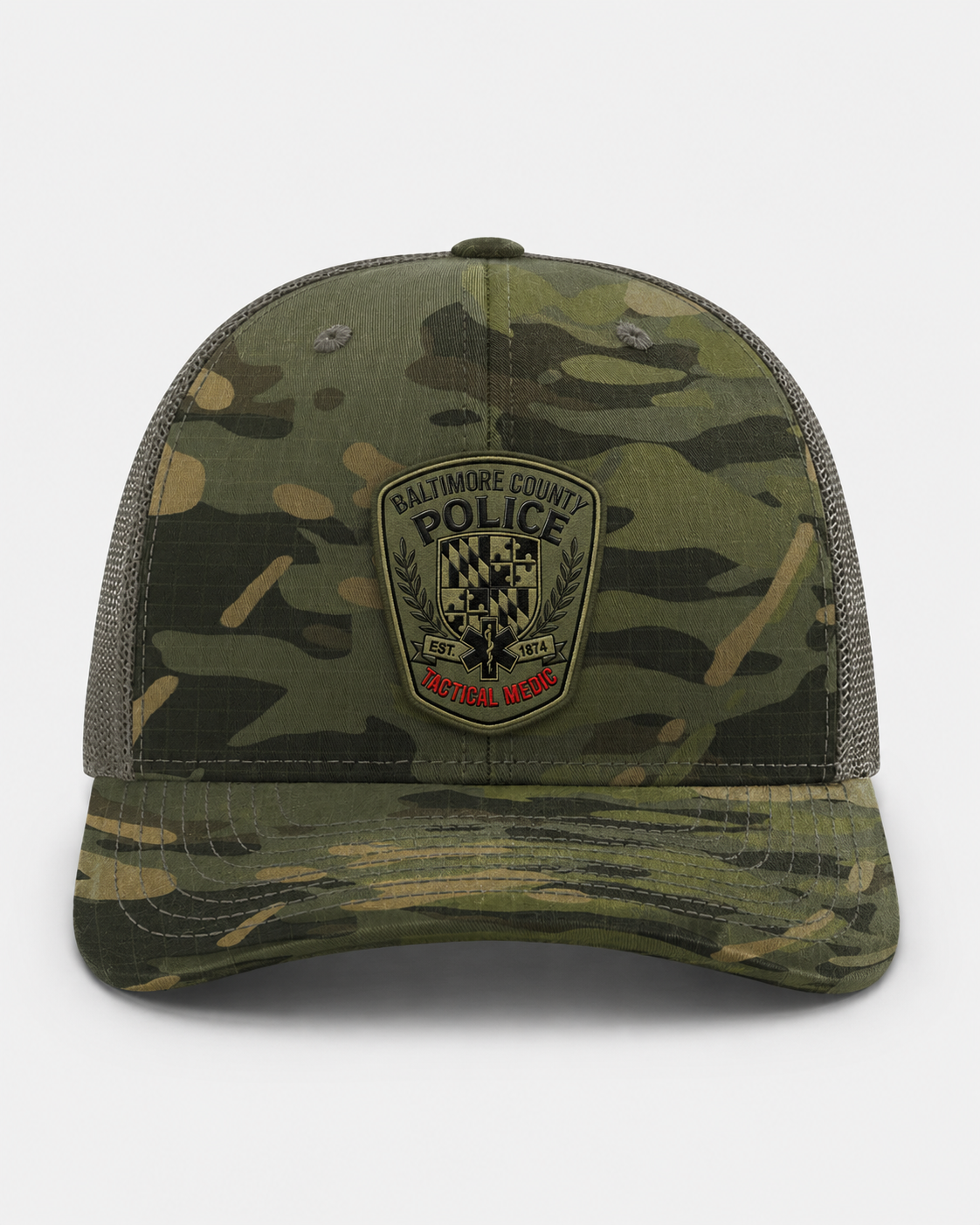BCoPD Tactical Medic Trucker Snap-Back