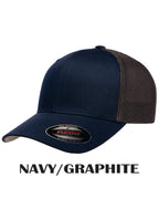 Trucker FLEX FIT hat W/ Brushed Silver PGFD Patch