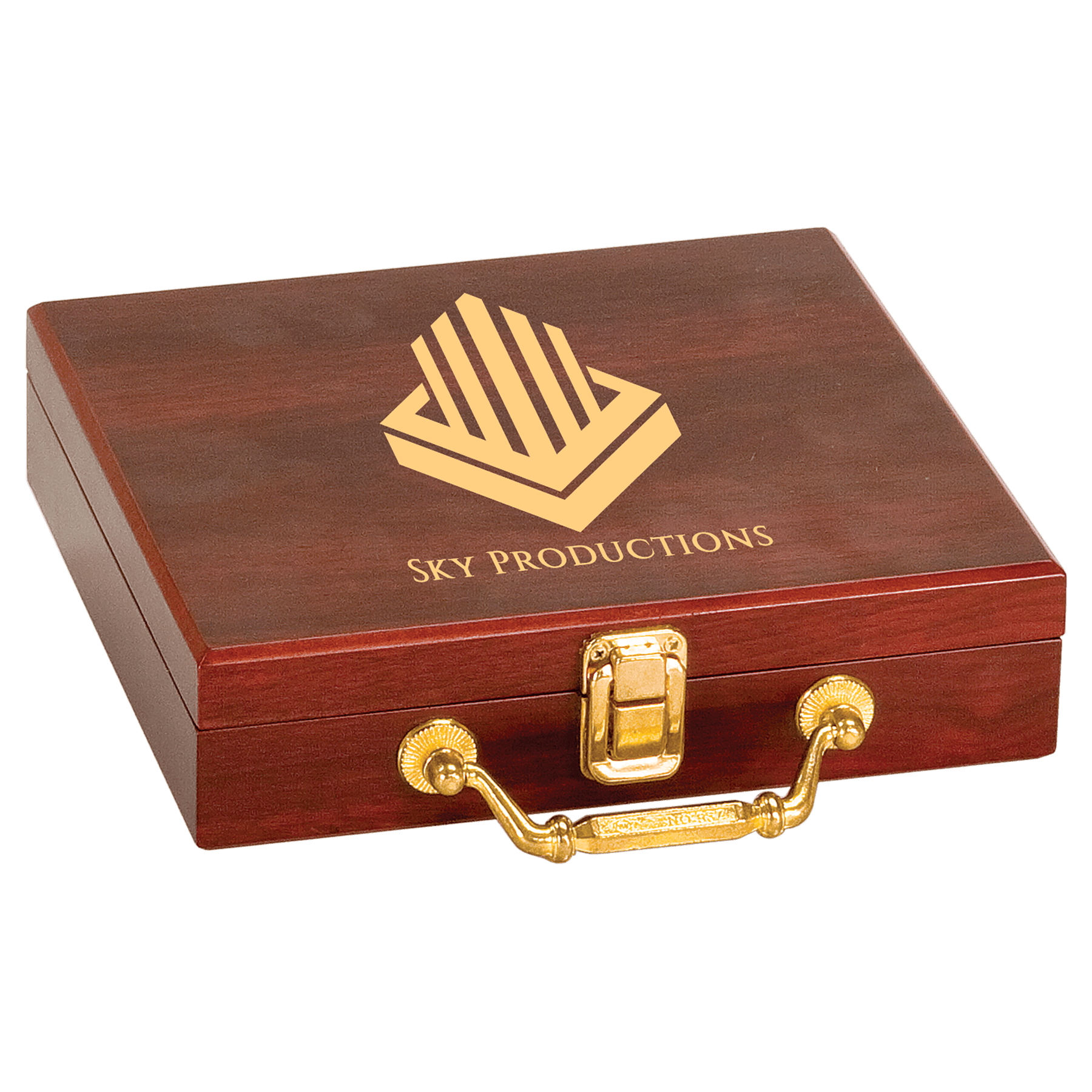 Rosewood Finish 100 Chip Poker Set