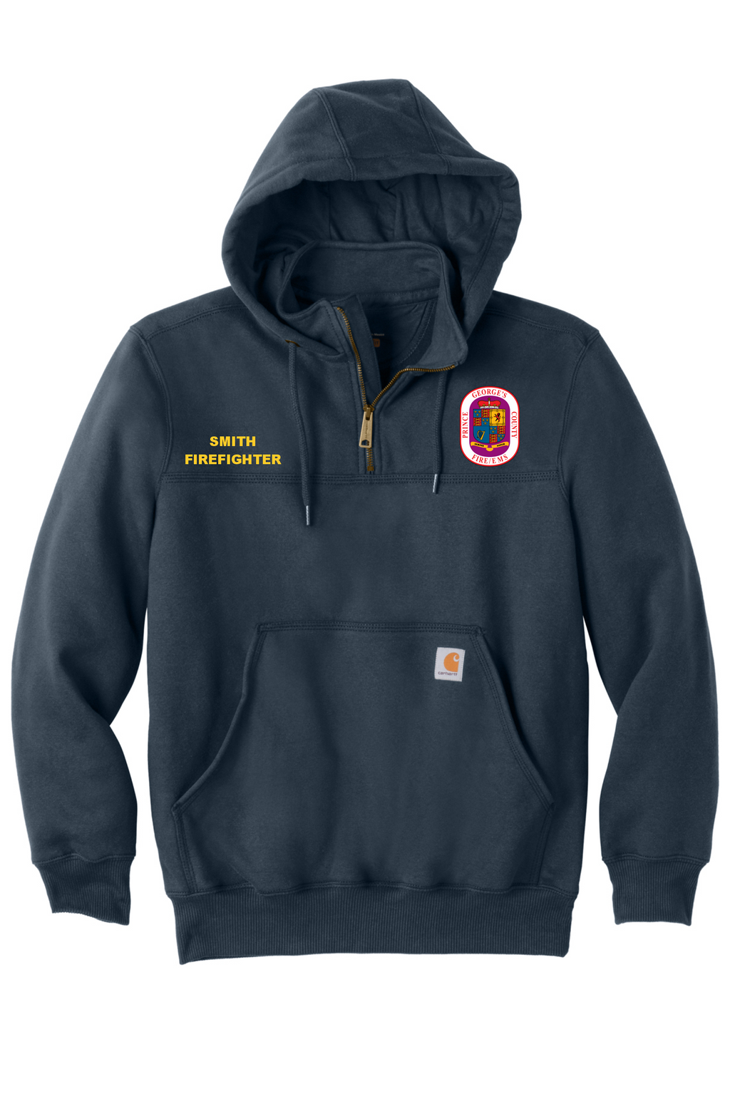 PGFD Hooded Job Shirt Carhartt Rain Defender EMBROIDERED