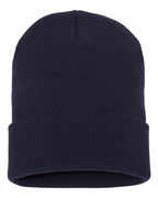 Leather Patch Beanie (Custom)