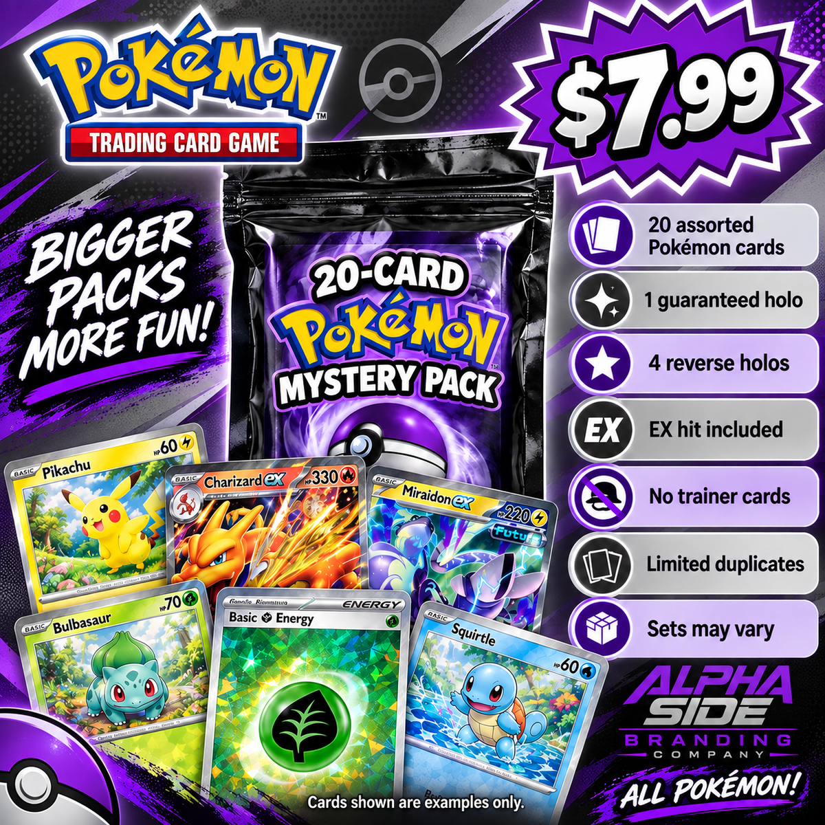POKÉMON TCG MYSTERY PACK – 20 CARDS | GUARANTEED EX HIT | CHANCE AT IR OR SIR!