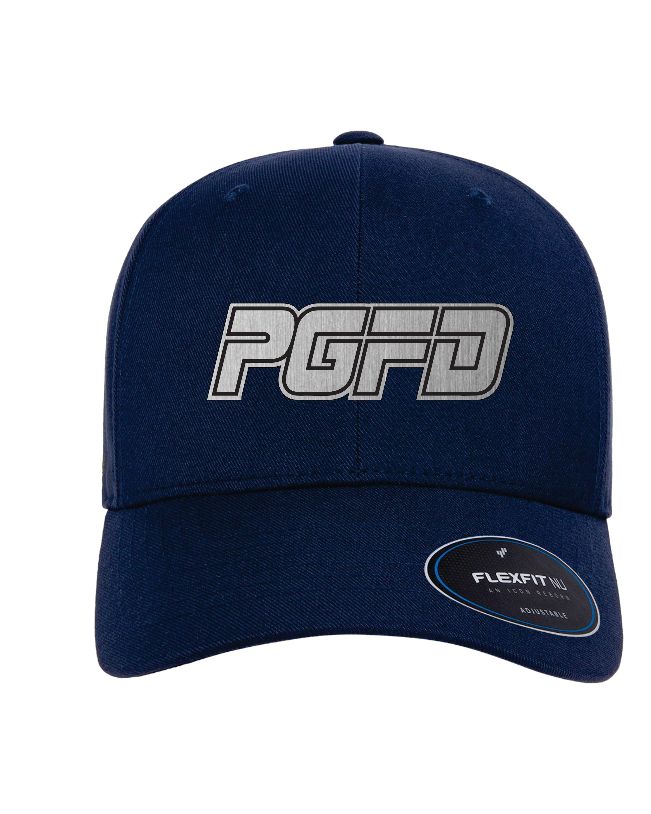 FlexFit Hat W/ Brushed Silver PGFD Patch