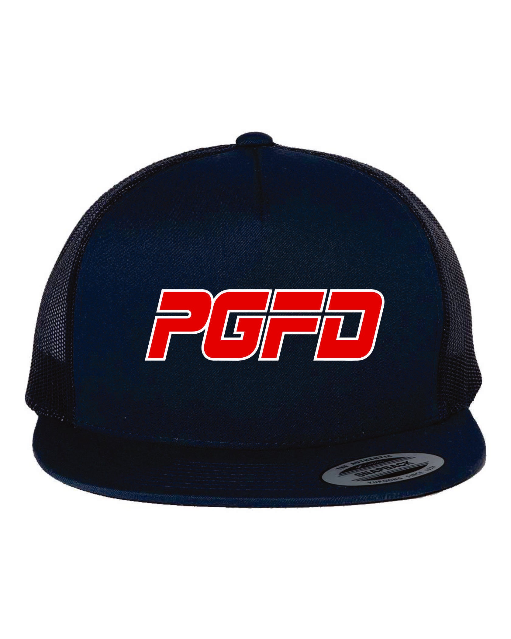 TRUCKER SNAP-BACK  FLAT BRIM HAT