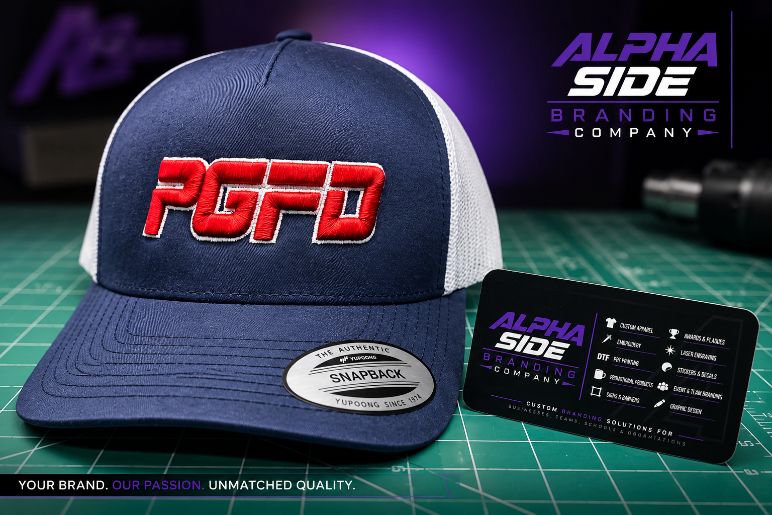 PGFD  3D Puff Embroidered Snapback 5-panel