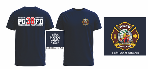 100% Cotton Navy "Da Oaks" Station 838 LONG SLEEVE