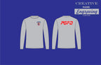 PGFD Battalion Chief Moisture  Wicking Grey Long Sleeve Shirt